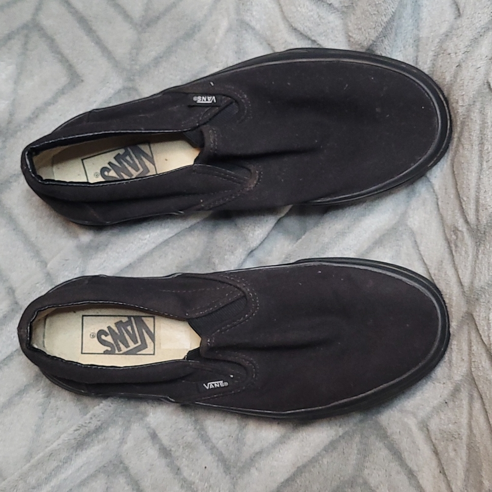 Vans Black Slip-On Shoes